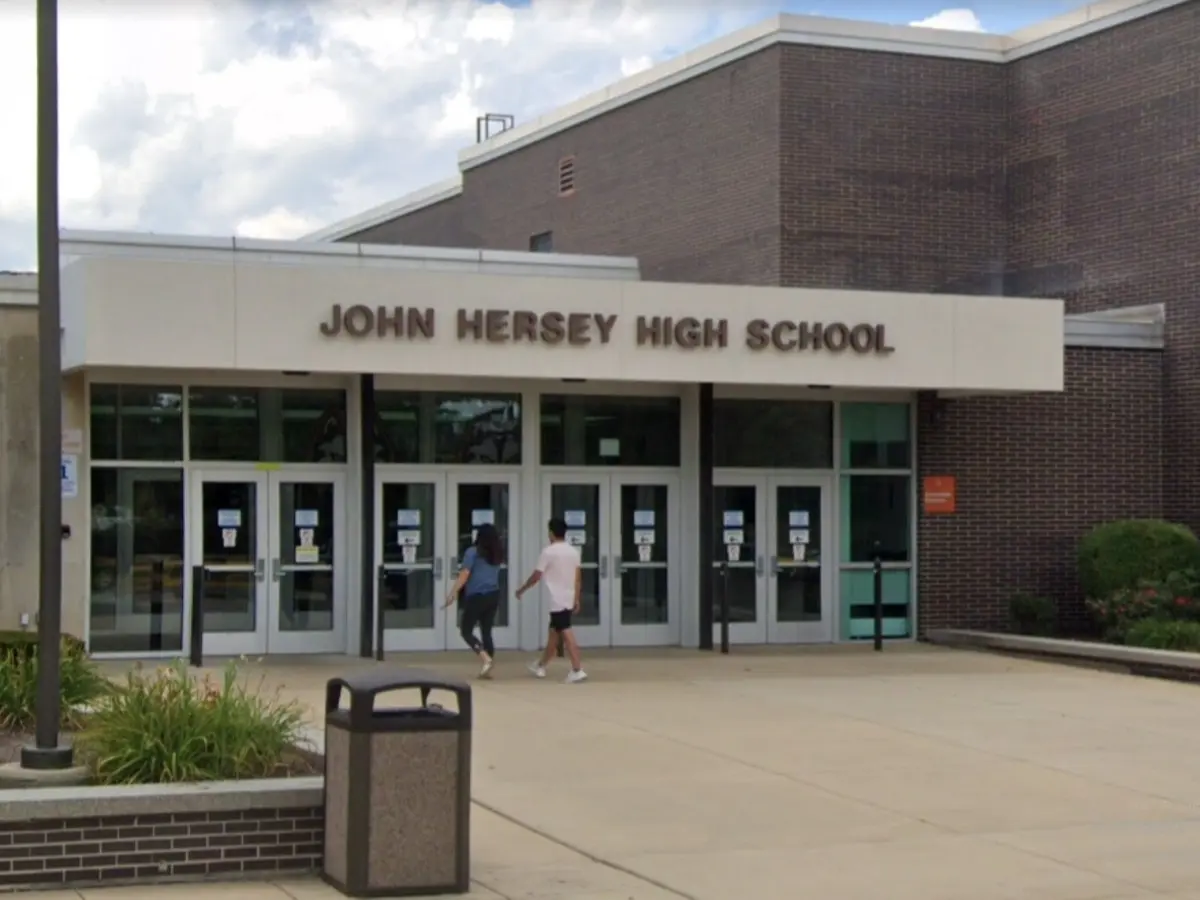john hersey high school exterior front entrance